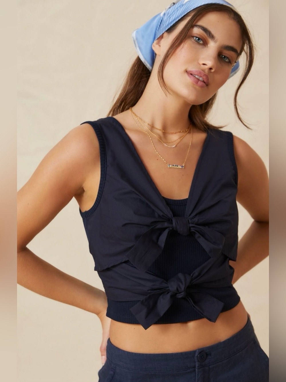 Anthropologie Sunday in Brooklyn Bow Front Tank Top